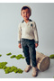 Gray Color Cargo Pocket Boys' Trousers |   4-10 Years Old, Buttoned, Adjustable Waist, Cotton - 3