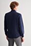 Lacivert Perfetto Buttoned Collar Long Sleeve Pocketless Slim Fit Cls Shirt 1004255173 - 5