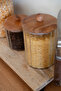 Lumiere Set of 3 Striped Glass Jars with Acacia Lids - 4