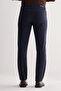 Navy Blue 5 Pocket Straight Leg Flexible Slim Fit Casual Trousers 1003255157 - 4