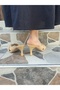 Women's Stiletto Heeled Slippers Fahrincim Nude Skin - 6