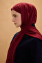 Bamboo Combed Shawl - Burgundy - 4