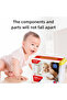 - Baby Rattles & Teether Sensory Toy Set - Multicolor - 6