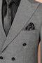 New Season Smoked Striped Slimfit Double Breasted Suit - 3