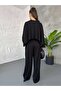 Women's Cape Batwing Sleeve Blouse Modal Tracksuit Set - 5