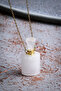 Crystal Quartz Natural Stone Essence Bottle Pendant - 4