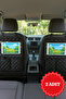 2 Pieces Black Leather Car Seat Back Tablet Holder Organizer |   Compatible with All Tablet Models