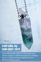 Certified Fluorite Natural Stone Essence Bottle Pendant