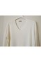 V-Neck Knitwear Blouse with Cuff Button Detail - 3