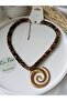 Sea Shell Oyster Leopard Pattern Bandana Necklace Kerchief Necklace Women's Necklace - 4