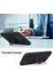 Protective case compatible with Apple iPhone 12 Pro Liquid Silicone Ring rotating support Black - 5