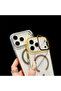 Rainbow Magnetic Stand Transparent TPU Phone Case for iPhone 17 Air 16 Pro - 3