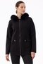 Fur Collared Knitwear Cardigan Black