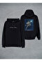 Nikola Tesla Printed Black Hooded Hoodie Sweatshirt Hoodie