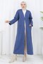 Steel Knit Long Knitwear Cardigan Blue Hm2838