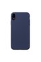 Protective case compatible with Apple iPhone XR Liquid Silicone Case Dark Blue - 2