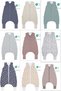 Outlet Winter 2.5 Tog Footed Booties with Zipper for Girls and Boys, Sleeveless Sleeping Bag / Beige - 5