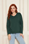 Emerald 100% Organic Cotton V-Neck Soft Textured Regular Fit Comfortable Cut Long Sleeve Combed Cotton T-Shirt - 6