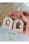 Beige Women's Earrings Dangle Gold Detail Women's Earrings - 7