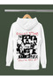 Rolling Stones Printed Cotton Long Sleeve Ribbed 3-Ply Hooded Rock Sweatshirt
