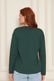 Emerald 100% Organic Cotton V-Neck Soft Textured Regular Fit Comfortable Cut Long Sleeve Combed Cotton T-Shirt - 8