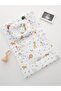 Bottom Opening Set Safari Animals 3-Piece with Large Pompom Baby Blanket, Muslin, Crib - 4