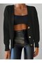 Women's V-Neck Buttoned Oversize Knitwear Cardigan - 3