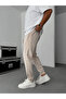 Beige Elastic Comfortable Basic Tracksuit Yp-4007 - 5