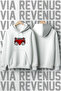 Via Revenus Sportswear Printed Hooded Sweatshirt