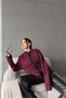Leopard Patterned Crew Neck Knitwear Cardigan Aw25Hi0040 - 5