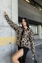 Leopard Patterned Crew Neck Knitwear Cardigan Aw25Hi0040 - 3