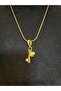 Women's Gold Stroke Set Necklace - 3