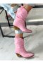 Tokyo Pink Suede Dana 6 cm Heel Dallas Ankle Boots - 4