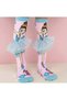 Pink Ballet Themed Above-The-Knee Children's Socks with Tutu Detail (8-12 Years)
