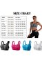 Women's High Support Padded Front Zip Racerback Sports Bra with Adjustable Strap, Size S to - 5
