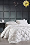 Diamant Series Battal Quilt Silicone Filling Fiber Microfiber Surface White Thermal 215X235