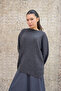 Gray Casual Knit Sweater