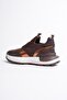 Women's Stretch Sneakers with Bronze Detail Coffee Bravina - 5