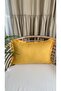 Tasseled Mustard Yellow Throw Pillow Cover - 3