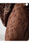 Brown Leopard Mesh Pantyhose - 3