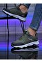Unisex White Green Parachute Model Casual Sneakers NK4120