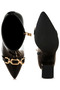 Women Metallic Chain Detail Boots in Black - 4