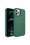 iPhone 12 Pro Max Compatible Metal Frame and Button Design Hard Lckc Botox Case-Dark Green