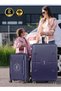 Set of 2 ABS Hardside Luggage | Small 20-Inch 10KG & Large 28-Inch 30KG 8-Wheel Suitcase – Navy - 6