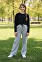 School and Casual Combination Long Sleeve T-Shirt and Pipe Leg Sweatpants - 5