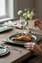 Livelli Maar 25 cm Porcelain Square Serving Plate 6 Pieces