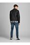 Jjewarner Jacket Noos Black Men's Leather Jacket Distressed Weathered - 3