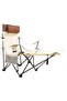 AUTO FAMILY Ultimate Reclining Camping Chair with Footrest, Folding Outdoor Chair with Footrest