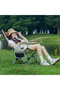 AUTO FAMILY Ultimate Reclining Camping Chair with Footrest, Folding Outdoor Chair with Footrest - 6