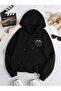 Women's Falling Cat Printed 3 Thread Hoodie Sweatshirt - 2